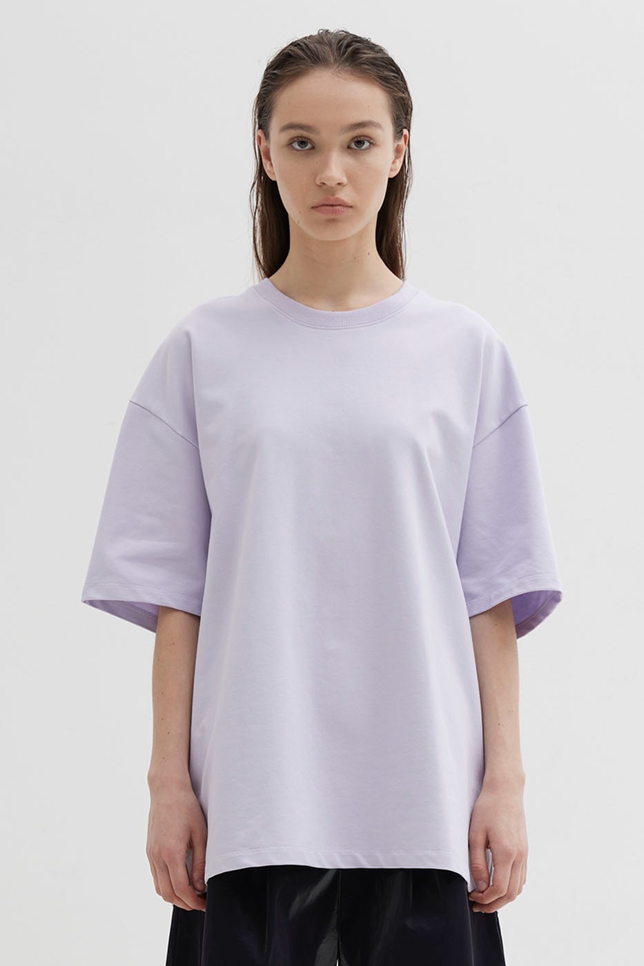 Theballon Solid T-Shirt - Lavender