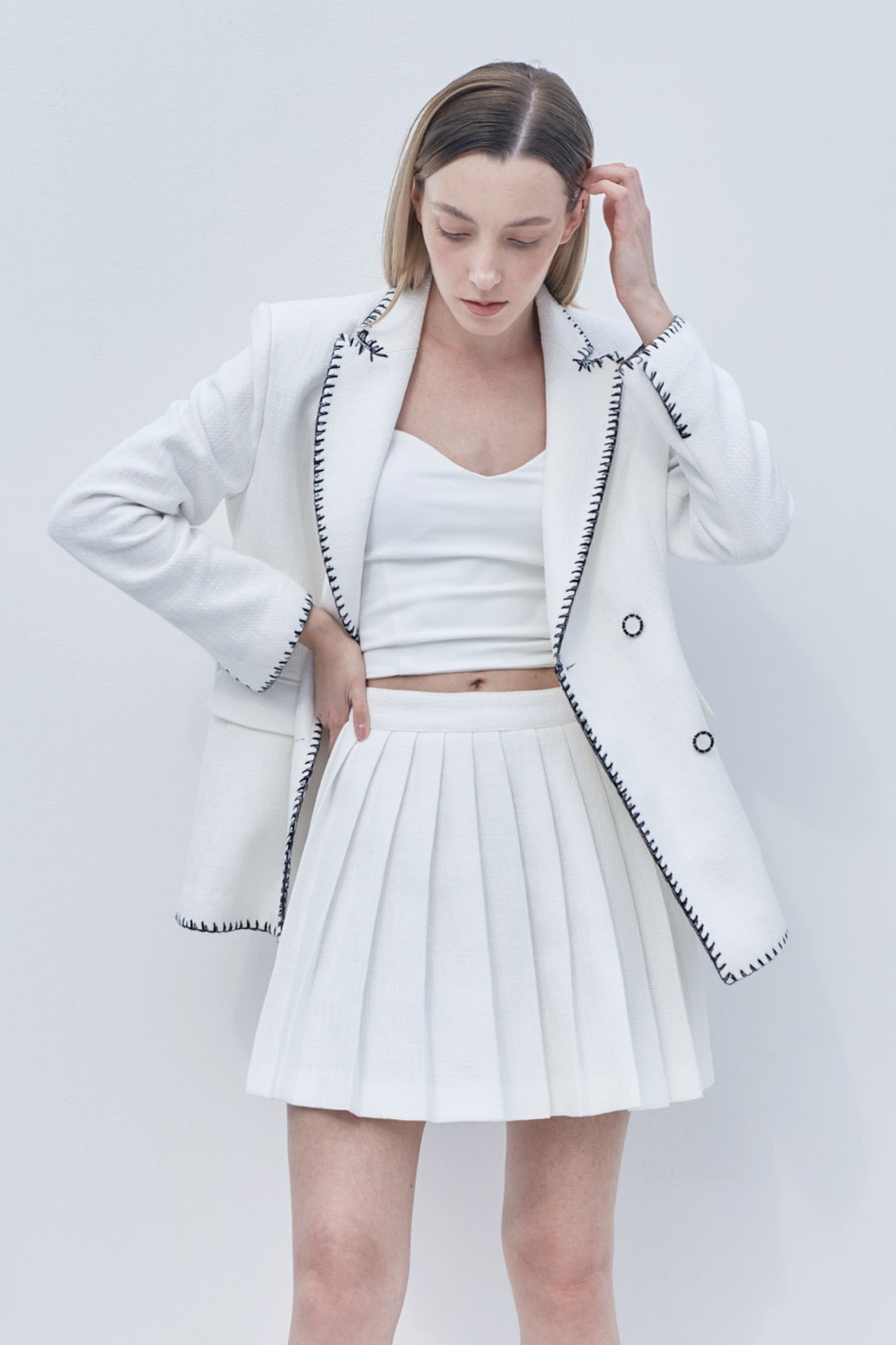 Heritage skirt - White (전소민 착용)