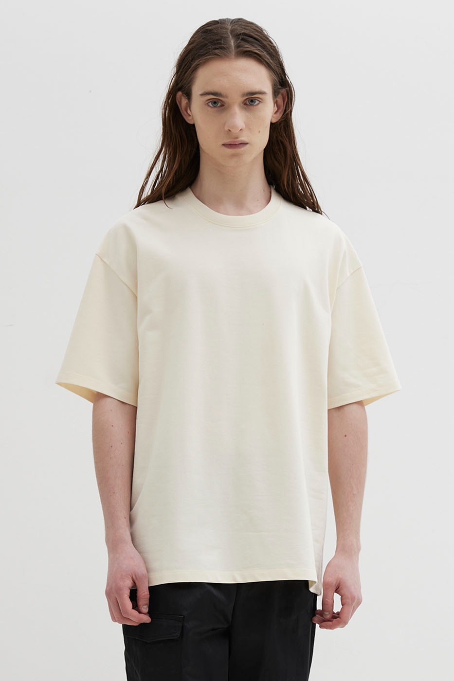 Theballon Solid T-Shirt - Ivory
